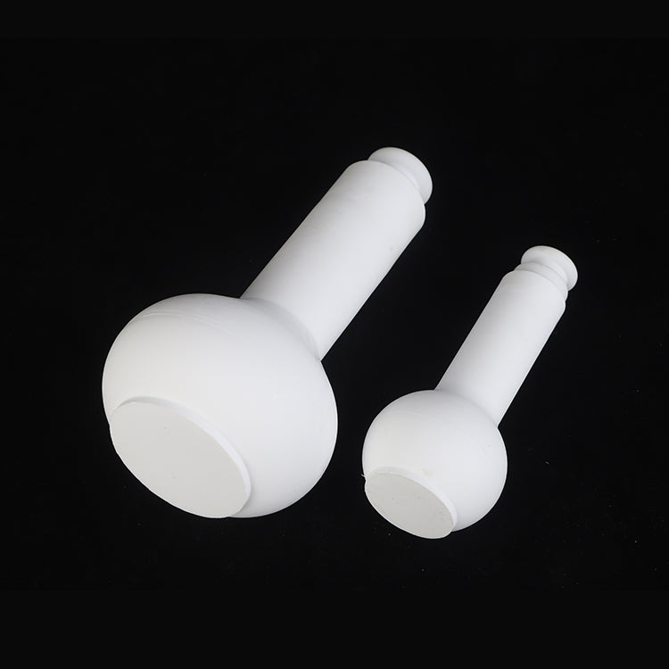 White PTFE volumetric flasks