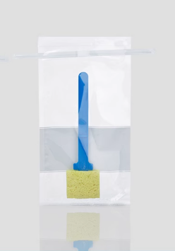 Oem Customized Sterile Sponge Stick Sampling Bags With Bpw Pe Material Wire Bags For Chemical Labora