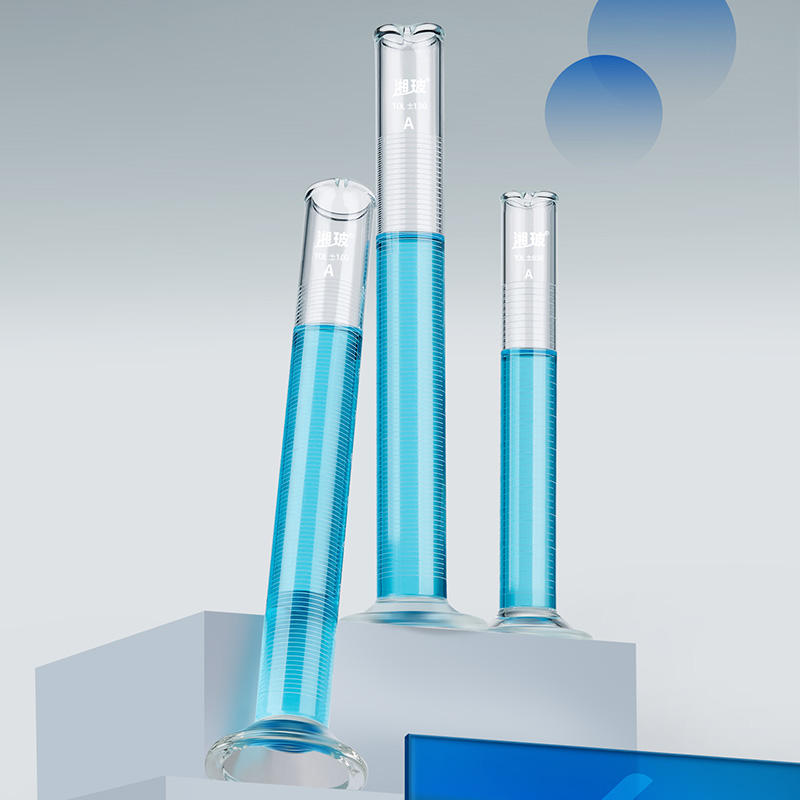 High Precision 5-2000mL Glass Measuring Cylinder Hexagonal Base for Laboratory Use OEM Customizable