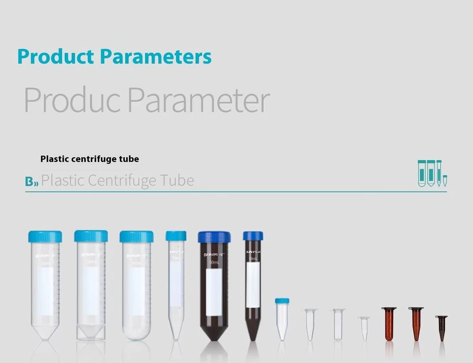 Hot Sale Disposable Lab Consumable Pp High Clarity Sterile Conical Tubes 15ml 50ml Centrifuge Tubes