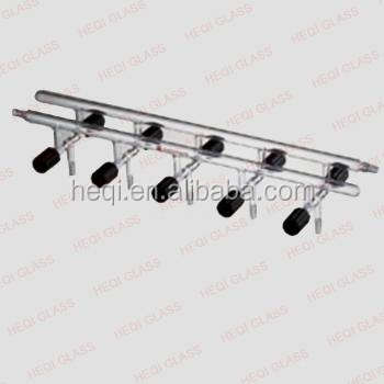 Double-row vacuum manifold with high-vacuum valve