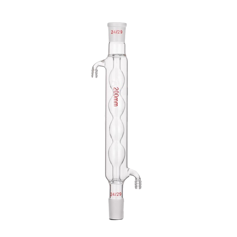 Glass Straight serpentine reflux device / concentrator condenser