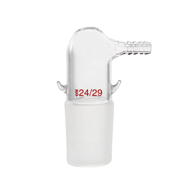 Glass bending inlet adapter with standard conical adapter and 10mm hose