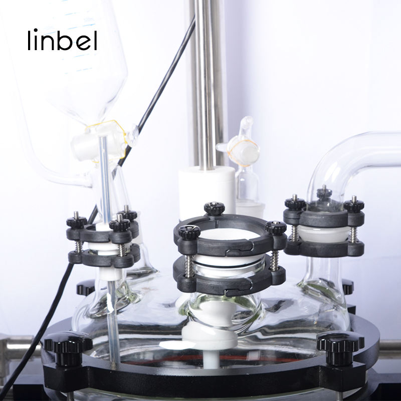 Glass reactor collection bottle
