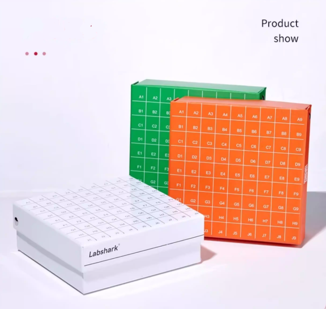Paper Cryopreservation Box/Paper Cryogenic Storage Box, 1.5-2ml, 5 Colors Available, 81/100 Chamber