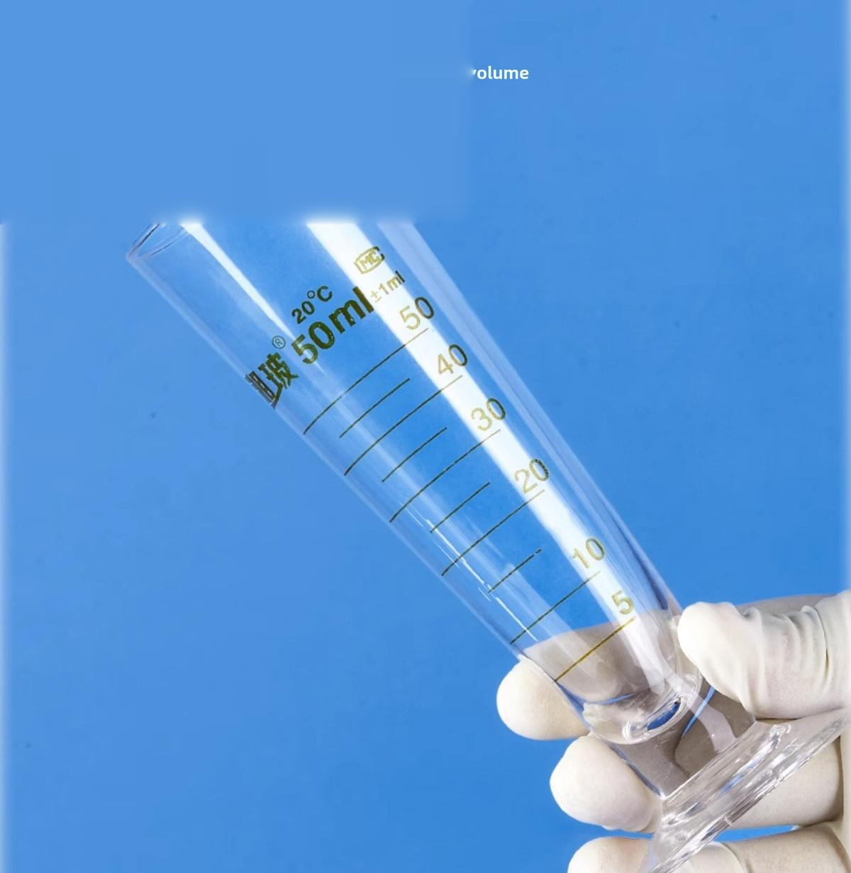 Lab Glassware Glass Triangular Graduated/Measuring Cup/Cylinder, Large-Capacity with Graduations