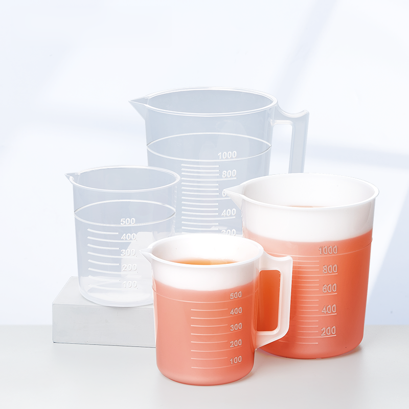 Directly Supply Plastic Measuring & Graduating Cup with Straight Handle 500ml Capacity