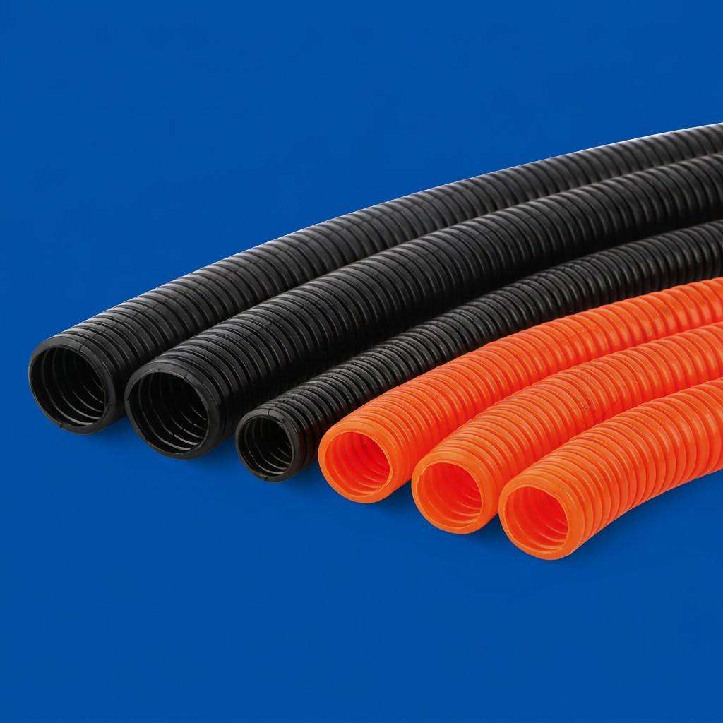 PVC Corrugated Cable Protection Pipe (per Meter)