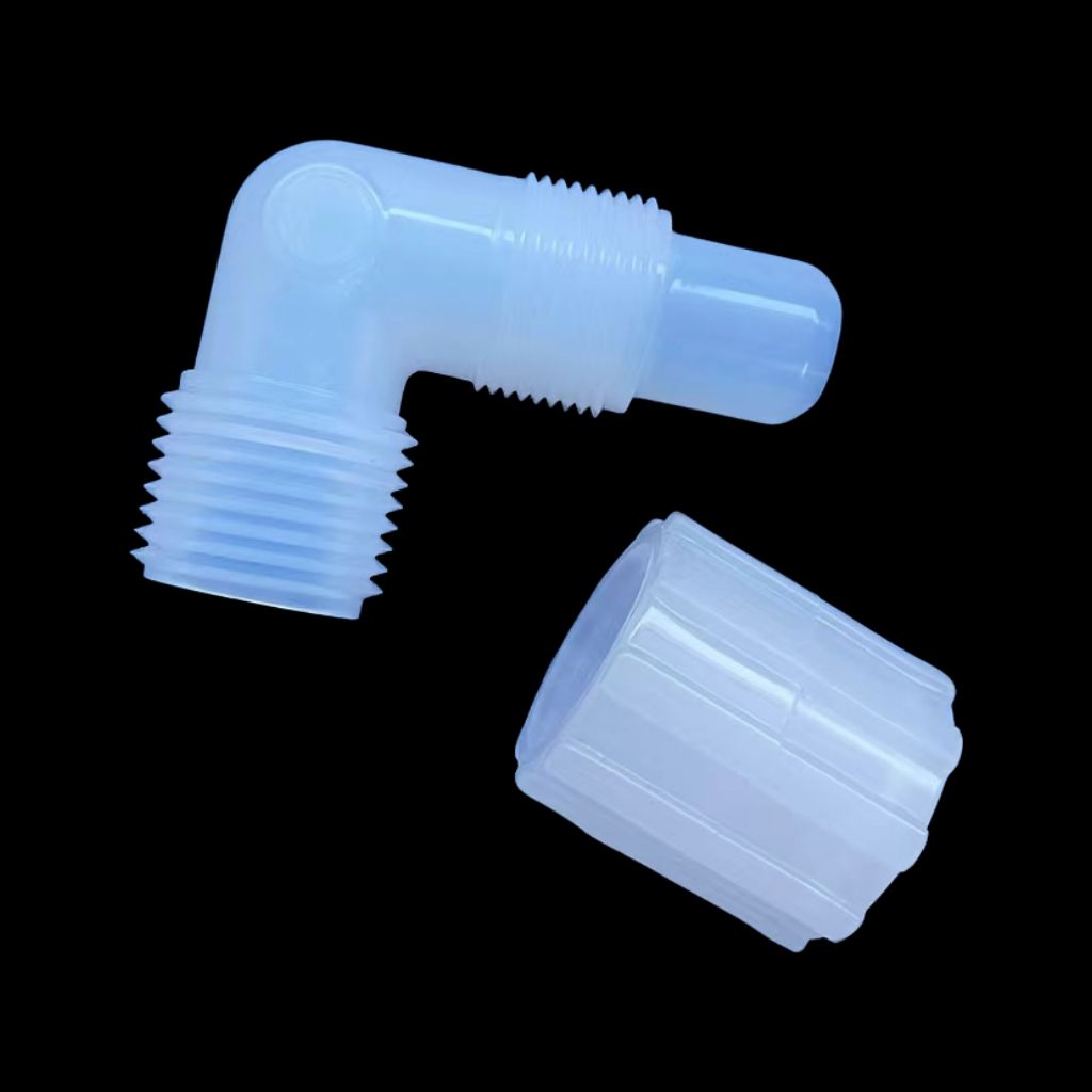 PFA 90-Degree Elbow with NPT Thread, PFA-90E-NPT