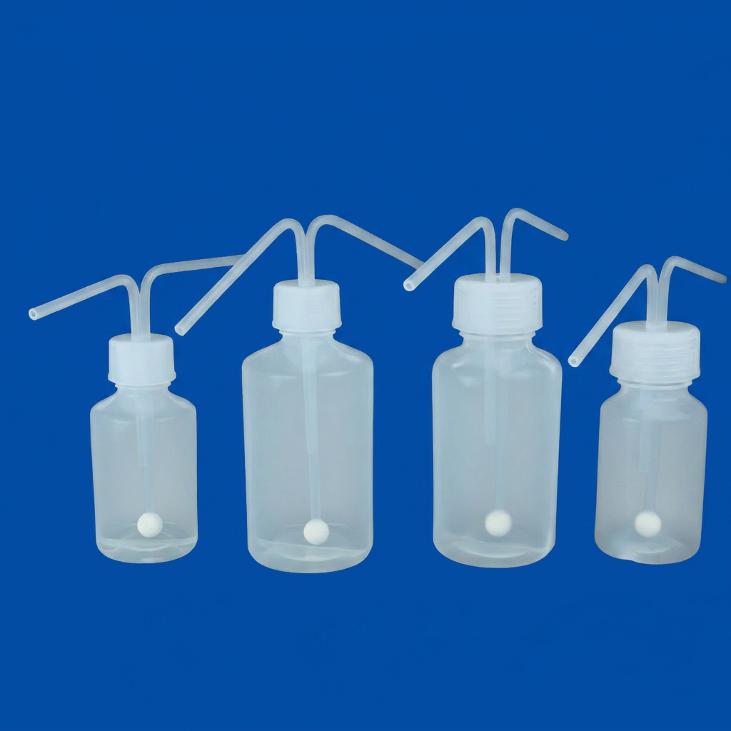 PFA Gas Washing Bottle (Blow-Molded)