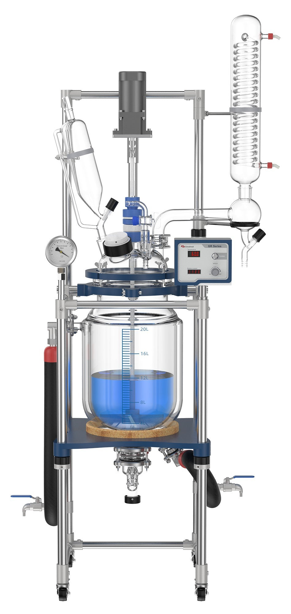 Jacketed Glass Reactor ALAB-GW-GR20 20L
