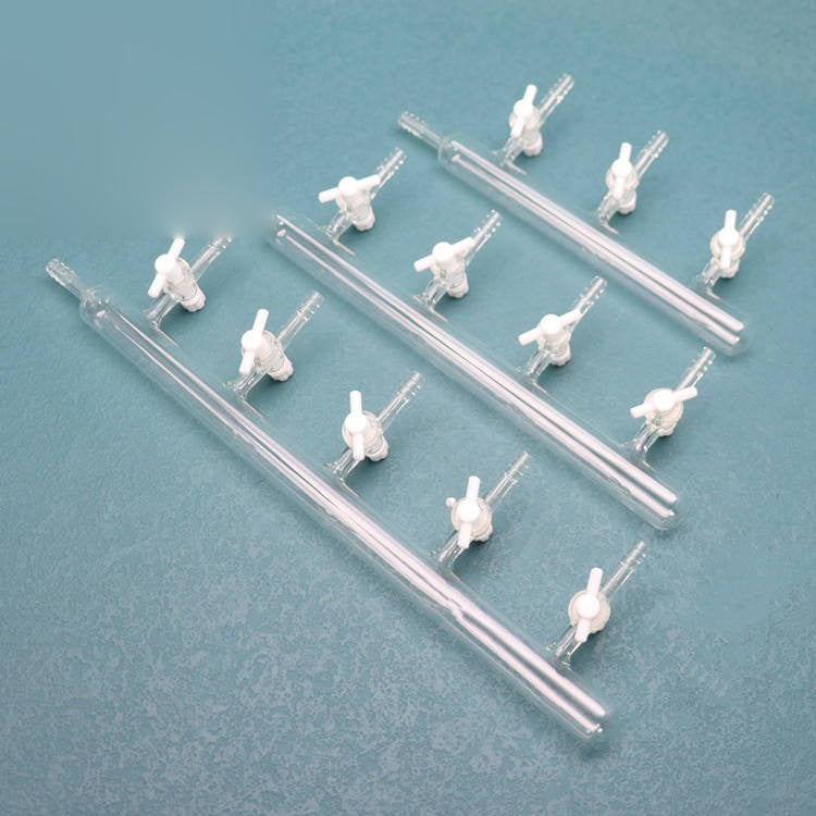 Glass Vacuum/gas manifold for Schlenk line