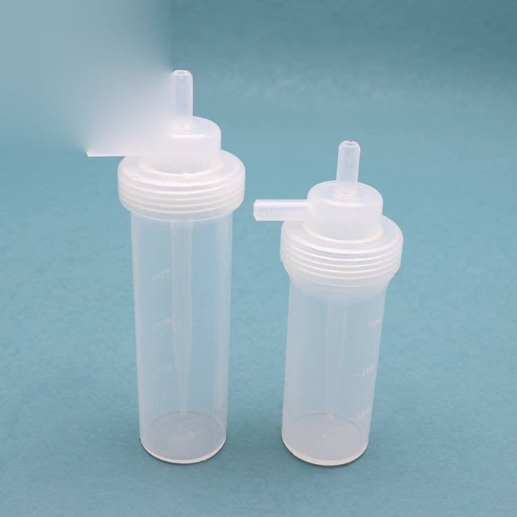 Bare PTFE impact-type absorption bottle; matches title