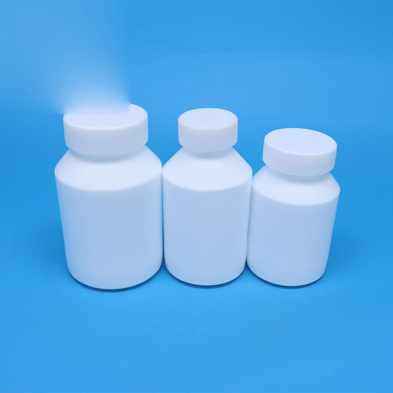 Laboratory-grade PTFE reagent bottles