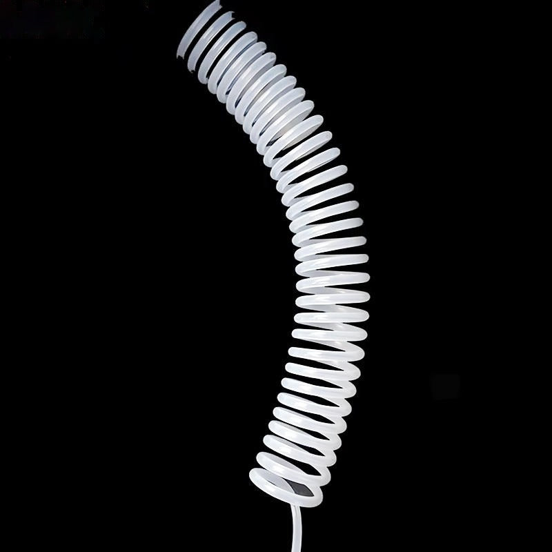 PTFE / FEP / PFA Spiral-Wrap Coiled Tube (per Meter)