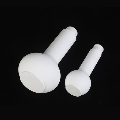 White PTFE volumetric flasks