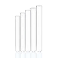 10 Pcs/pack, Clear Glass Test Tubes, clear glass, Lead-Free