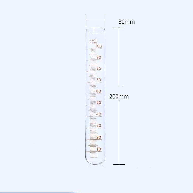 10 pcs/pack, glass test tube, graduated