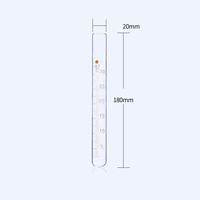 10 pcs/pack, glass test tube, graduated