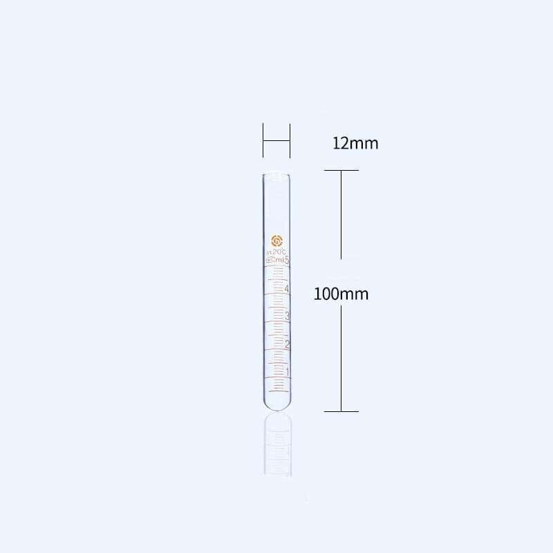 10 pcs/pack, glass test tube, graduated