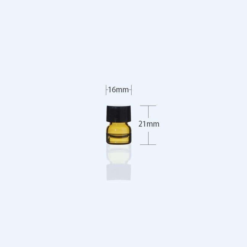 Sample vials with thread, Brown glass, capacity 1 to 60 ml,100 pcs/pack