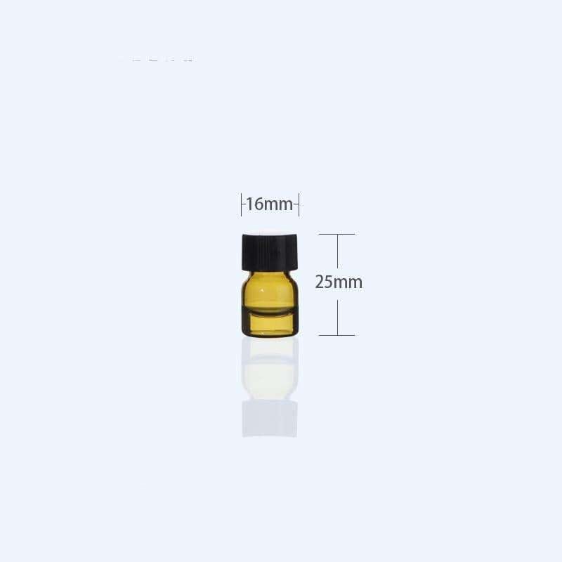 Sample vials with thread, Brown glass, capacity 1 to 60 ml,100 pcs/pack