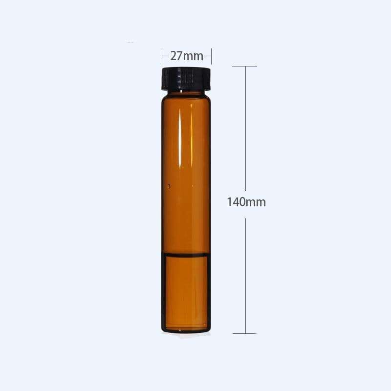 Sample vials with thread, Brown glass, capacity 1 to 60 ml,100 pcs/pack