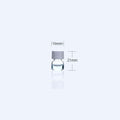 Sample Vials with Thread, Clear Glass, Capacity 1 to 60 ml,100 pcs/pack