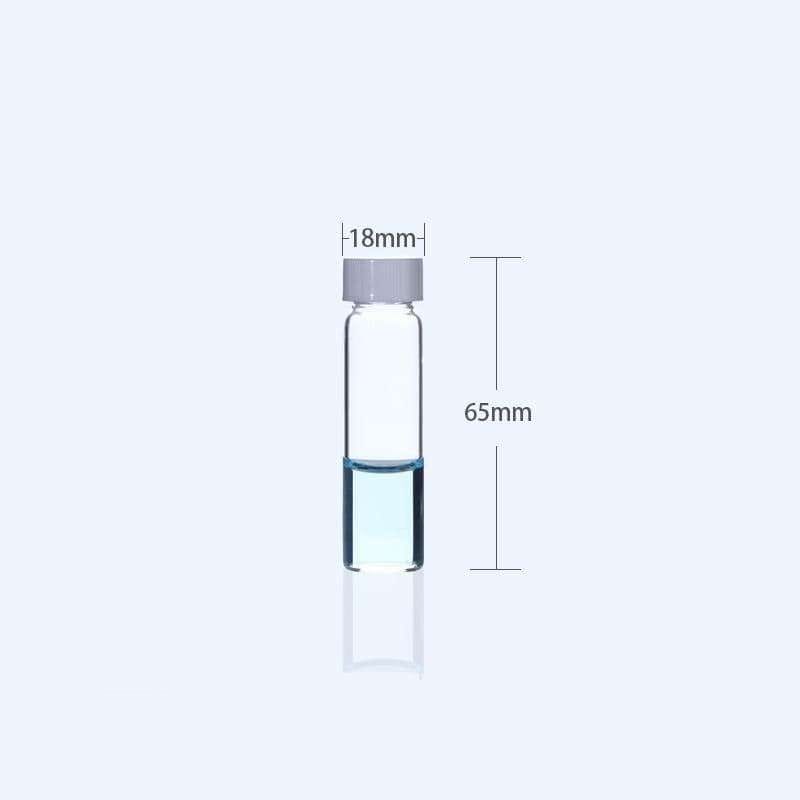 Sample Vials with Thread, Clear Glass, Capacity 1 to 60 ml,100 pcs/pack