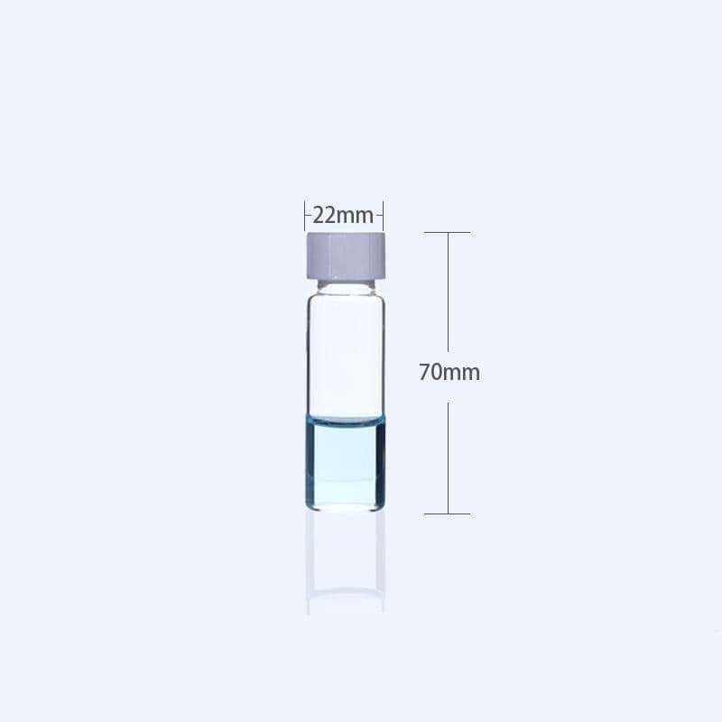 Sample Vials with Thread, Clear Glass, Capacity 1 to 60 ml,100 pcs/pack