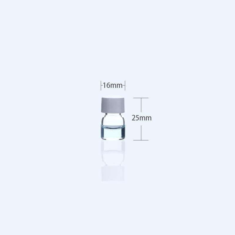 Sample Vials with Thread, Clear Glass, Capacity 1 to 60 ml,100 pcs/pack