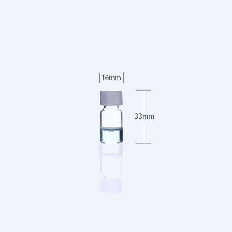 Sample Vials with Thread, Clear Glass, Capacity 1 to 60 ml,100 pcs/pack