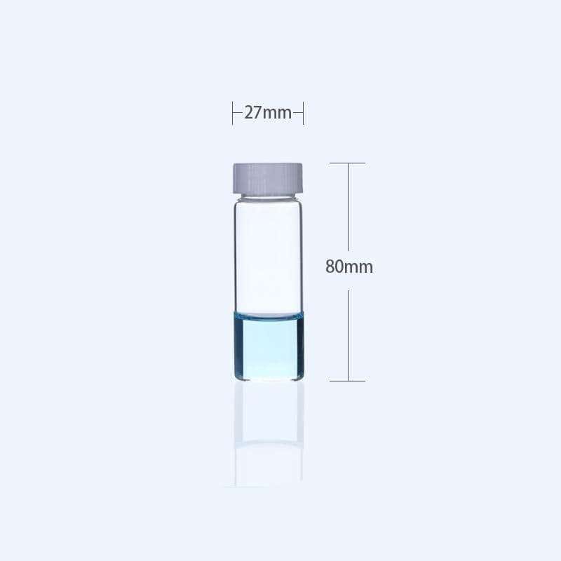 Sample Vials with Thread, Clear Glass, Capacity 1 to 60 ml,100 pcs/pack