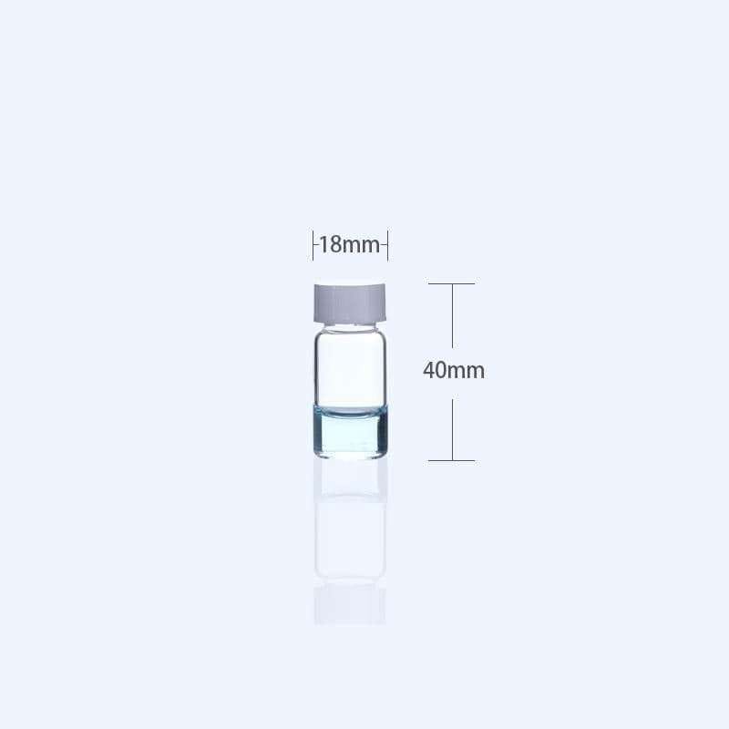 Sample Vials with Thread, Clear Glass, Capacity 1 to 60 ml,100 pcs/pack