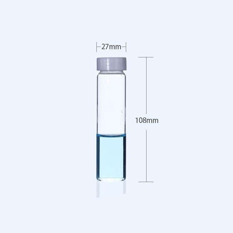 Sample Vials with Thread, Clear Glass, Capacity 1 to 60 ml,100 pcs/pack