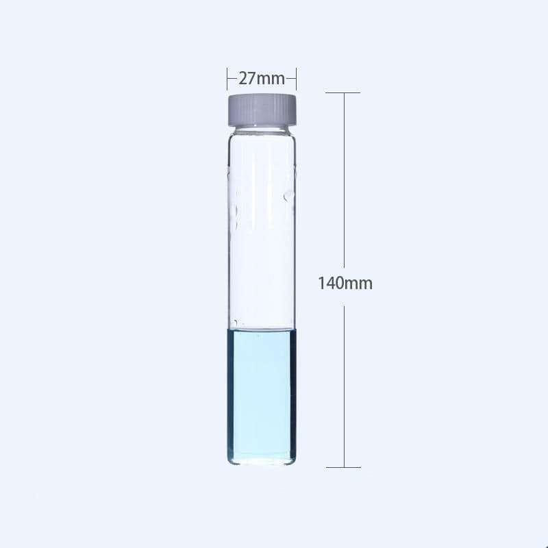 Sample Vials with Thread, Clear Glass, Capacity 1 to 60 ml,100 pcs/pack