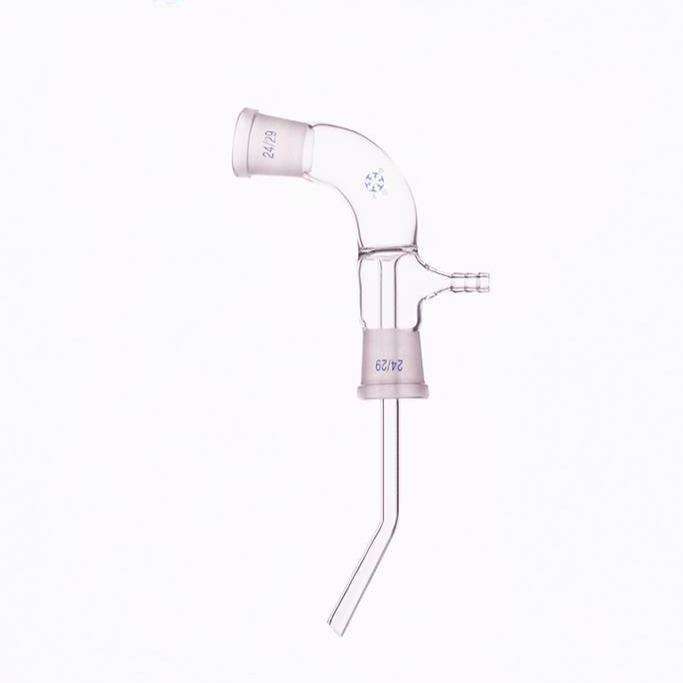 105° Distilling adapter with vacuum Take-off and long stem