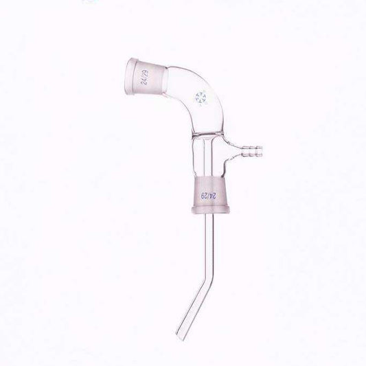 105° Distilling adapter with vacuum Take-off and long stem