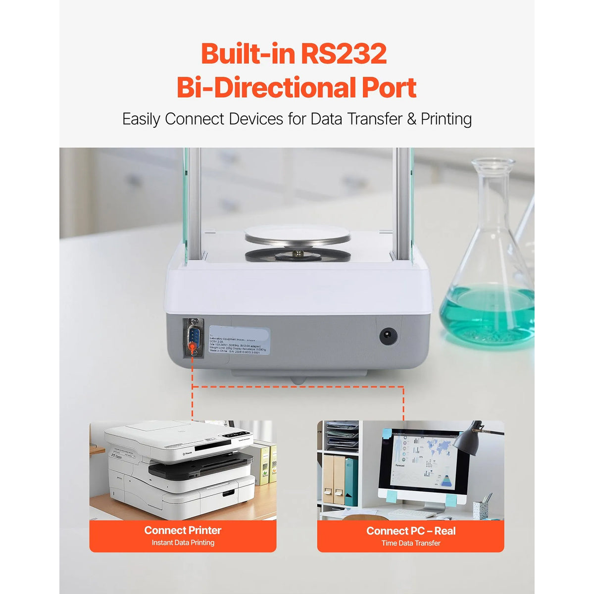 Electronic Digital Analytical Balance, High Precision Accuracy Lab Scale
