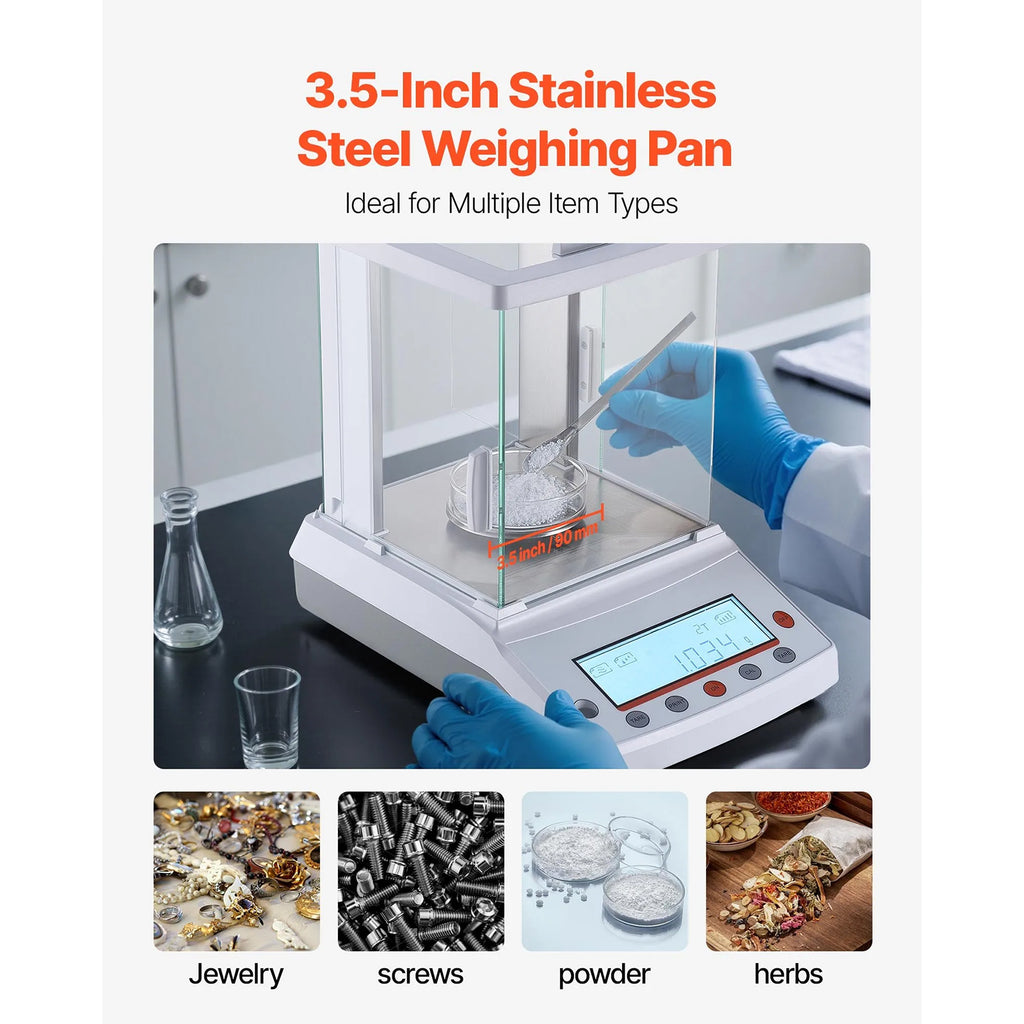 Electronic Digital Analytical Balance, High Precision Accuracy Lab Scale