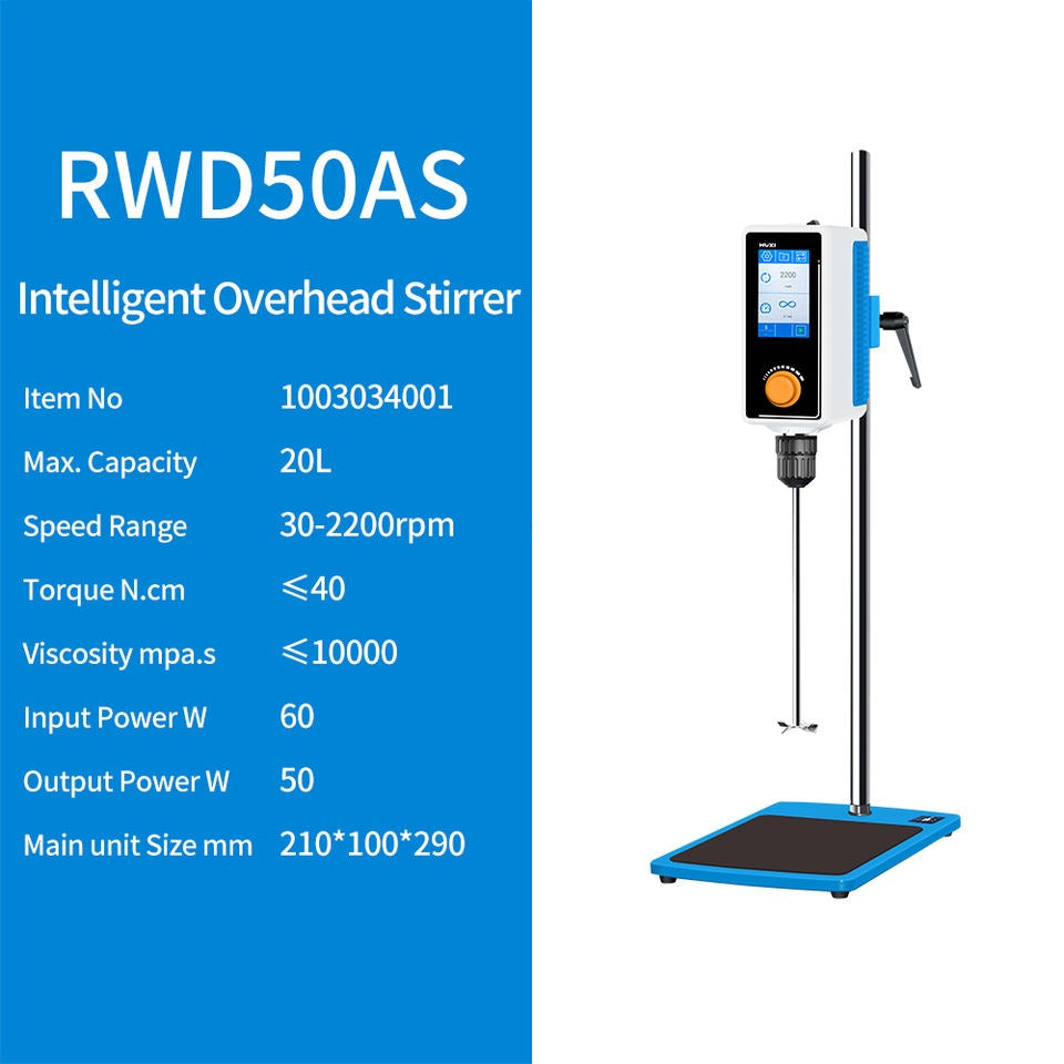 Digital Overhead Stirrer with Touch Screen