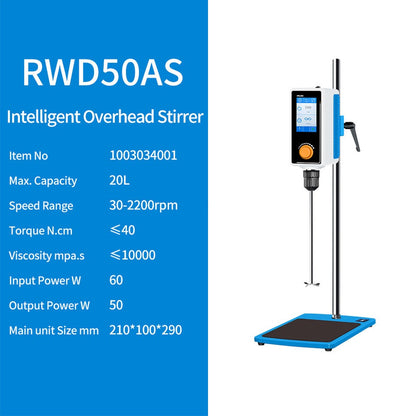 Digital Overhead Stirrer with Touch Screen