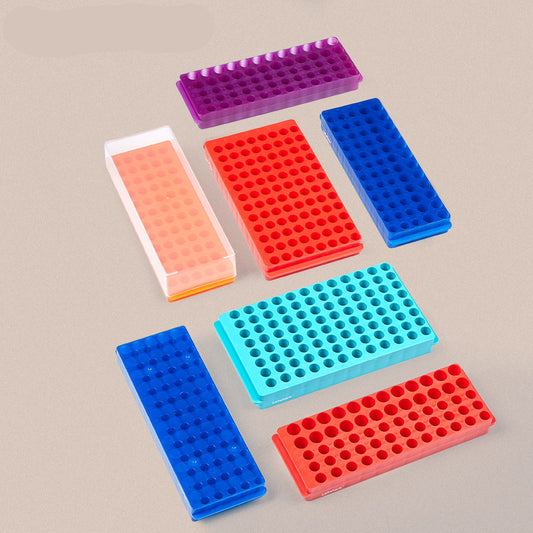 Double-Sided 60-well 96-well PCR Tube Rack Multifunctional 0.5 1.5 2 5ml Equipment Rack