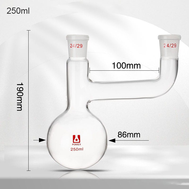 2-Neck Flask Distillation apparatus Kit with Allihn Condenser, 250-1.000 ml, include stand & heating