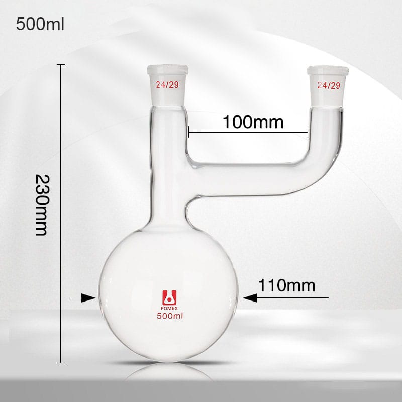 2-Neck Flask Distillation apparatus Kit with Allihn Condenser, 250-1.000 ml, include stand & heating