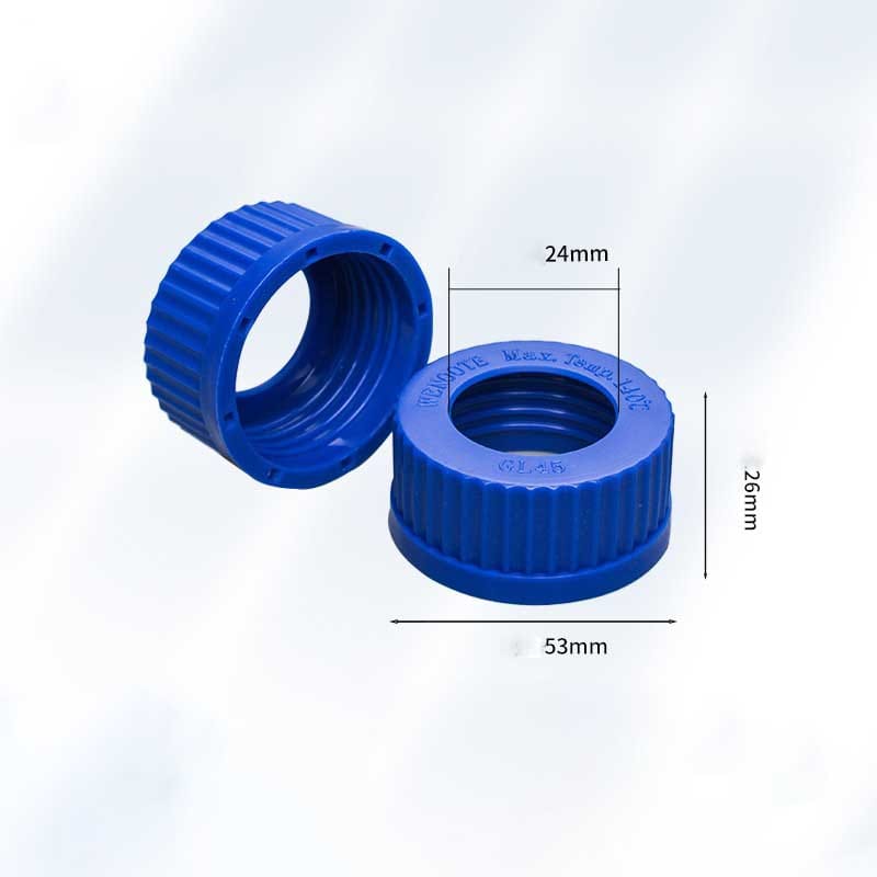 PP GL45 Screw Open Top Cap, Chemical-Resistant