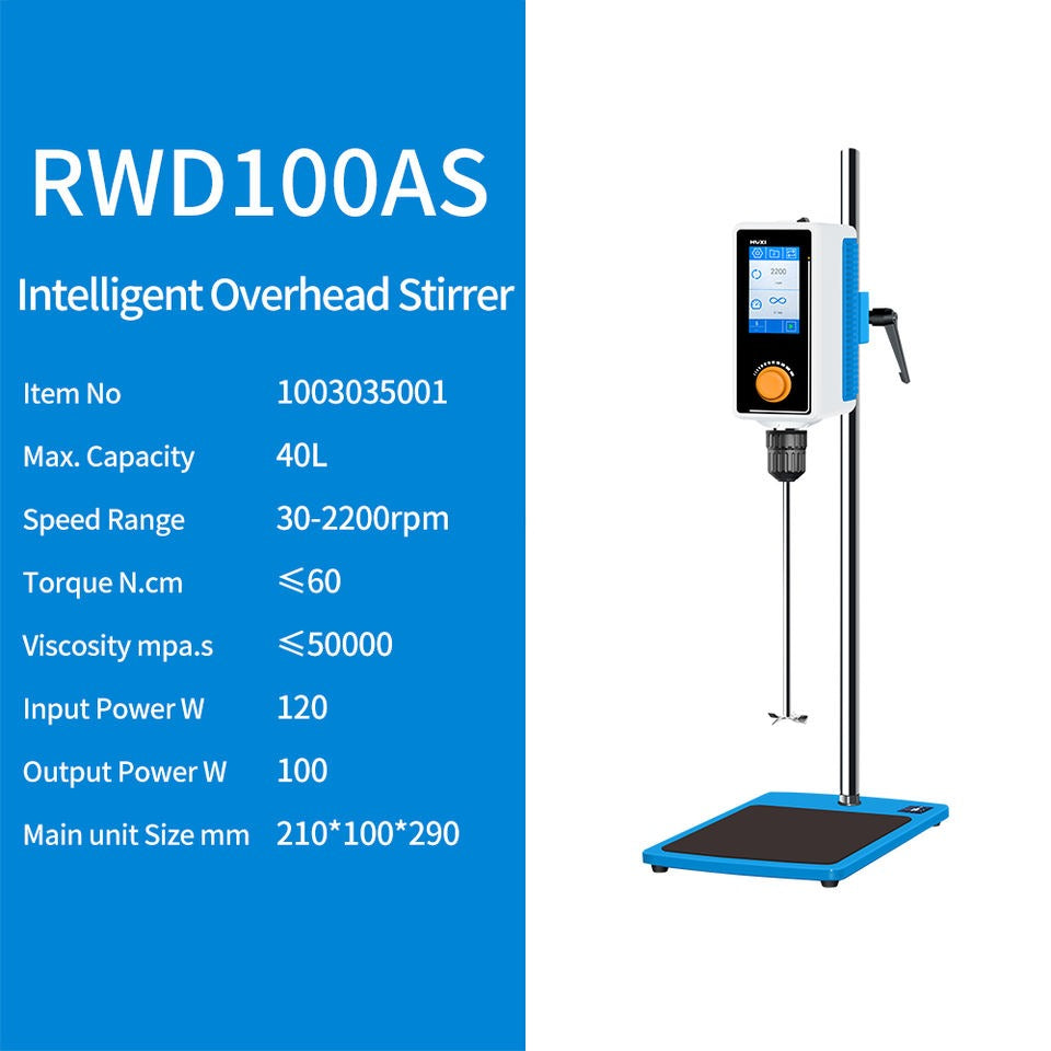 Digital Overhead Stirrer with Touch Screen