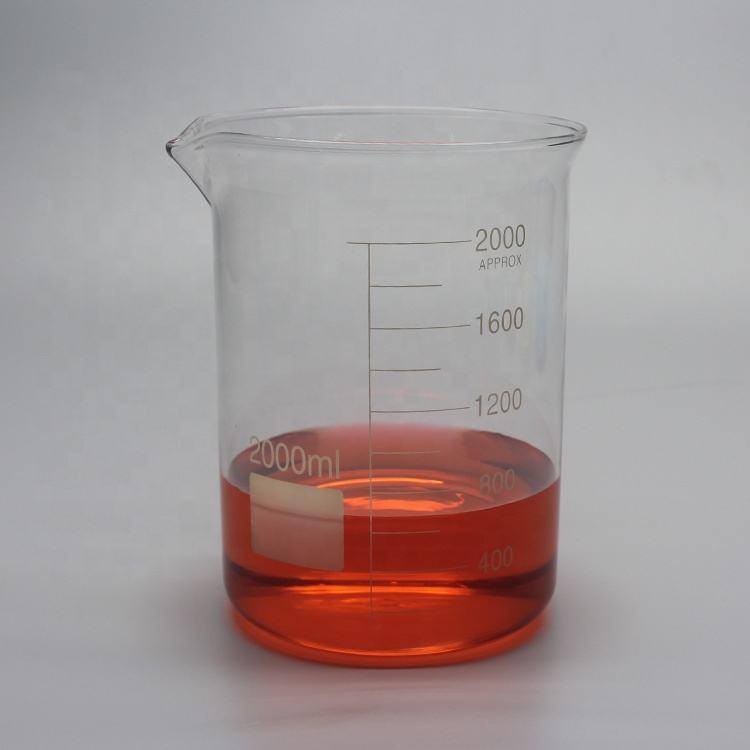 Low-form borosilicate glass beaker
