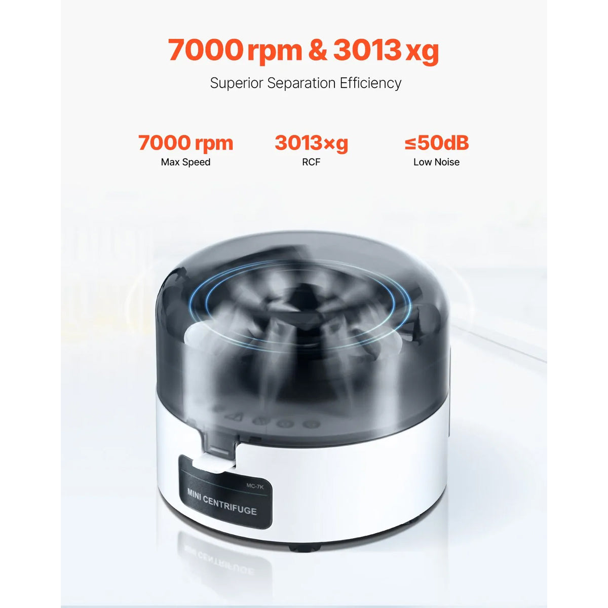 Laboratory Centrifuge Machine, with 1 Rotor for 2/5/10/15/50ml Tube Capacity