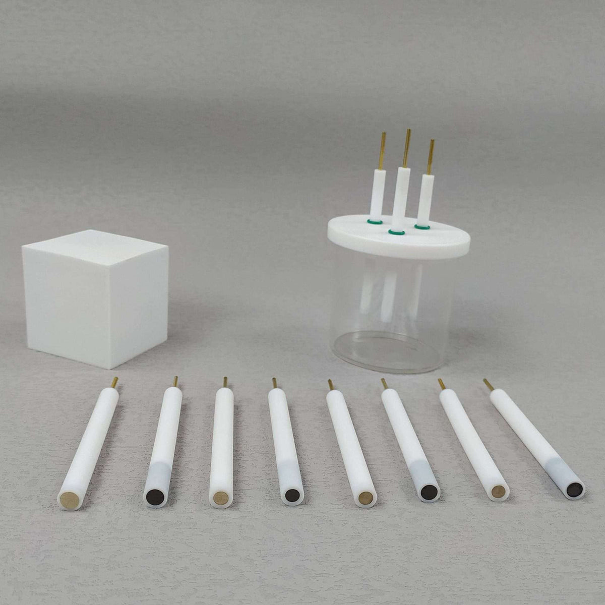 3 mm Metall disk working electrodes with PTFE rod-Labxsci